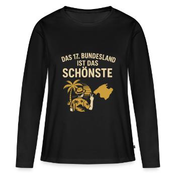 Majorque – Le plus bel État fédéral - T-shirt manches longues Premium bio Femme - noir - Devant - Julia (174cm)