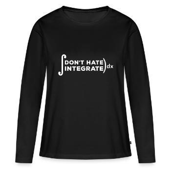 Integrate mathematics - Women's Premium Organic Long Sleeve Shirt - black - Front - Julia (174cm)