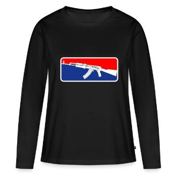 Soldats de l’unité spéciale AK47 Rifle - T-shirt manches longues Premium bio Femme - noir - Devant - Julia (174cm)