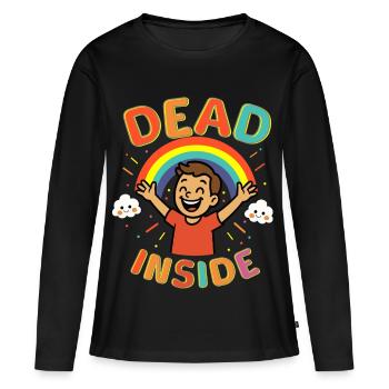 Dead Inside - Frauen Premium Bio Langarmshirt - Schwarz - Vorne - Julia (174cm)