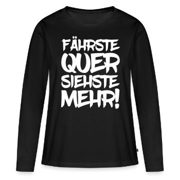 Les ferries ont vu plus driften dérive voiture PS - T-shirt manches longues Premium bio Femme - noir - Devant - Julia (174cm)