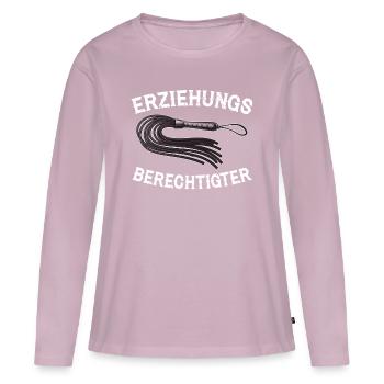 Erziehungsberechtigter BDSM Bondage Erotik lustig - Frauen Premium Bio Langarmshirt - Altrosa - Vorne - Julia (174cm)