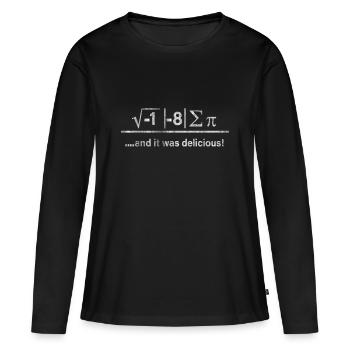 Physique - T-shirt manches longues Premium bio Femme - noir - Devant - Julia (174cm)