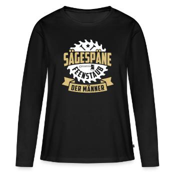 Sägespäne Feenstaub der Männer - Frauen Premium Bio Langarmshirt - Schwarz - Vorne - Julia (174cm)