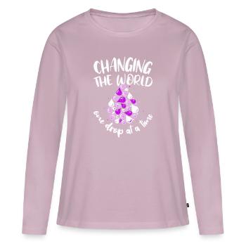Ätherische Öle Essential Oils: Changing the World - Women's Premium Organic Long Sleeve Shirt - dusky pink - Front - Julia (174cm)