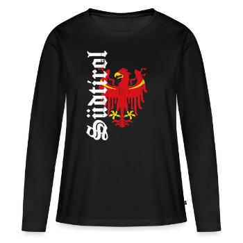 Tyrol du Sud - T-shirt manches longues Premium bio Femme - noir - Devant - Julia (174cm)