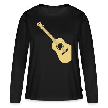 Classical guitar classical guitar - Women's Premium Organic Long Sleeve Shirt - black - Front - Julia (174cm)