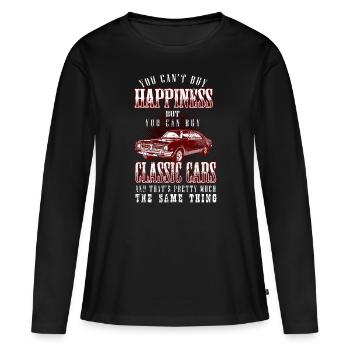 Classic Cars - Frauen Premium Bio Langarmshirt - Schwarz - Vorne - Julia (174cm)
