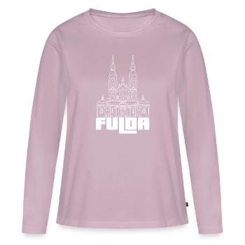 Fulda - My City - - Home - Women's Premium Organic Long Sleeve Shirt - dusky pink - Front - Julia (174cm)