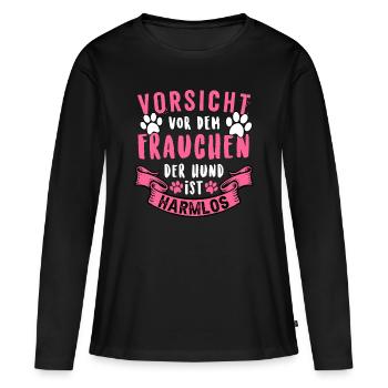 Beware of the mistress - Women's Premium Organic Long Sleeve Shirt - black - Front - Julia (174cm)