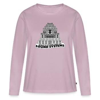Fuck the System: Take out the Sound Systems! - Women's Premium Organic Long Sleeve Shirt - dusky pink - Front - Julia (174cm)