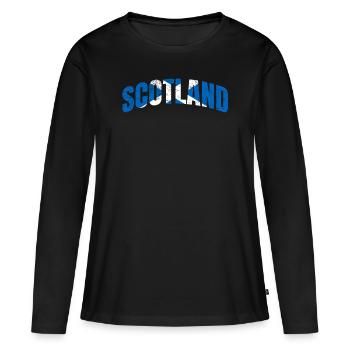 Schottland - Frauen Premium Bio Langarmshirt - Schwarz - Vorne - Julia (174cm)