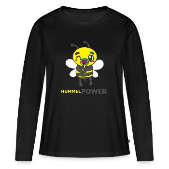HUMMEL - Frauen Premium Bio Langarmshirt - Schwarz - Vorne - Julia (174cm)