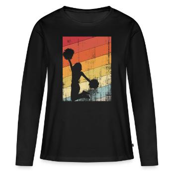 Cheerleading-Jubel - Frauen Premium Bio Langarmshirt - Schwarz - Vorne - Julia (174cm)