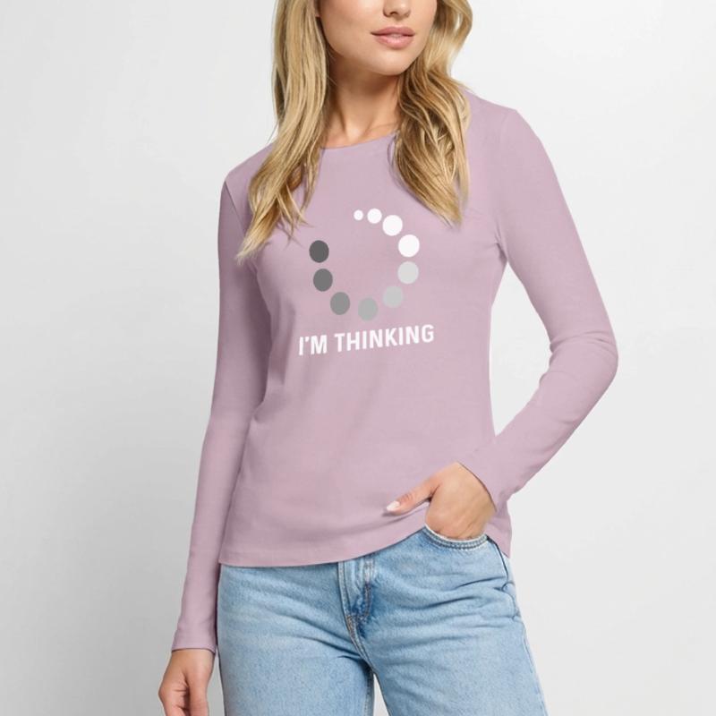 Loading Im Thinking ProgrammiererLoading Im Thinki Frauen Premium Bio Langarmshirt