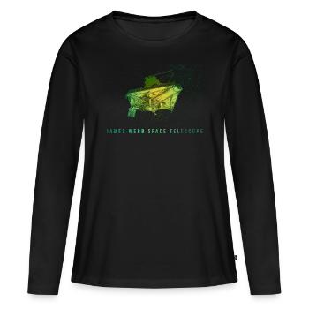 James Webb Télescope spatial - T-shirt manches longues Premium bio Femme - noir - Devant - Julia (174cm)