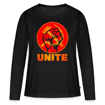 Kummunisme & Union soviétique - T-shirt manches longues Premium bio Femme - noir - Devant - Julia (174cm)