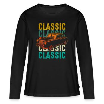 Classic cars - Women's Premium Organic Long Sleeve Shirt - black - Front - Julia (174cm)