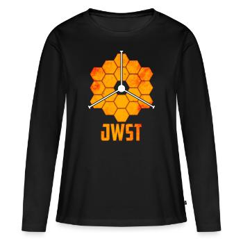 Télescope spatial James Webb - T-shirt manches longues Premium bio Femme - noir - Devant - Julia (174cm)