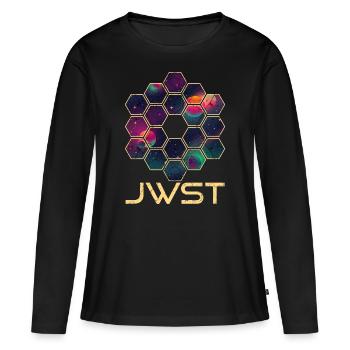 Télescope spatial James Webb - T-shirt manches longues Premium bio Femme - noir - Devant - Julia (174cm)