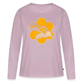Télescope spatial James Webb - T-shirt manches longues Premium bio Femme - rose poudré - Devant - Julia (174cm)