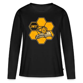 Télescope spatial James Webb - T-shirt manches longues Premium bio Femme - noir - Devant - Julia (174cm)