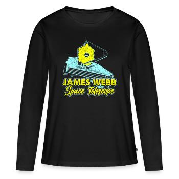 Télescope spatial James Webb - T-shirt manches longues Premium bio Femme - noir - Devant - Julia (174cm)