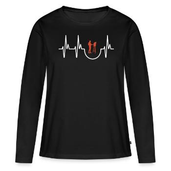 Painting - Women's Premium Organic Long Sleeve Shirt - black - Front - Julia (174cm)