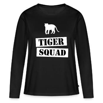 join the tiger squad - Women's Premium Organic Long Sleeve Shirt - black - Front - Julia (174cm)