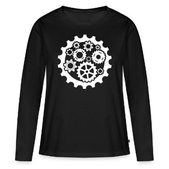 Mechaniker Handwerker Mechanik Automechaniker - Frauen Premium Bio Langarmshirt - Schwarz - Vorne - Julia (174cm)