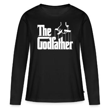 Le Parrain Film De Mafia The Godfather Logo - T-shirt manches longues Premium bio Femme - noir - Devant - Julia (174cm)