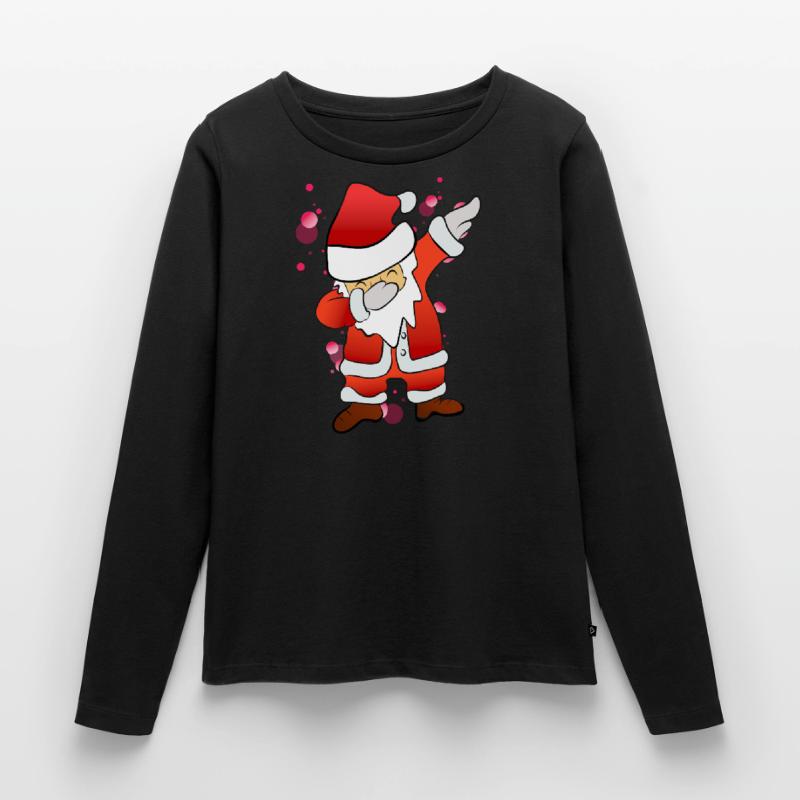 Dabbing Nicolás Camiseta ecológica prémium de manga larga para mujer