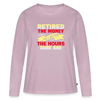 Pensionierung Geschenkidee Rente - Frauen Premium Bio Langarmshirt - Altrosa - Vorne - Julia (174cm)