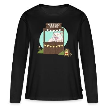 Free Hisses - Hissing Booth - Women's Premium Organic Long Sleeve Shirt - black - Front - Julia (174cm)