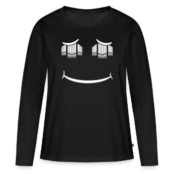 Organiste Orgue organiste - T-shirt manches longues Premium bio Femme - noir - Devant - Julia (174cm)