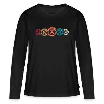 Charpentier, charpentier, charpentier, - T-shirt manches longues Premium bio Femme - noir - Devant - Julia (174cm)