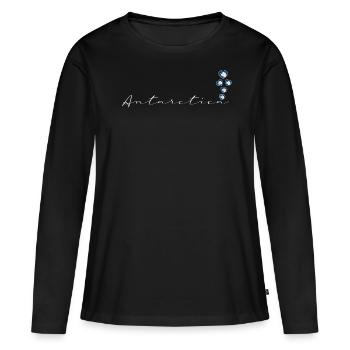 Antarctique - T-shirt manches longues Premium bio Femme - noir - Devant - Julia (174cm)