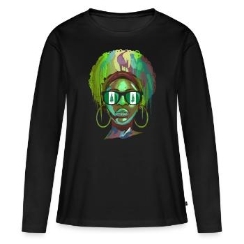 Norfolk Island - Women's Premium Organic Long Sleeve Shirt - black - Front - Julia (174cm)