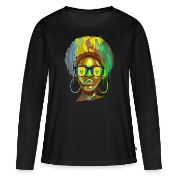 Saint Vincent and the Grenadines - Women's Premium Organic Long Sleeve Shirt - black - Front - Julia (174cm)