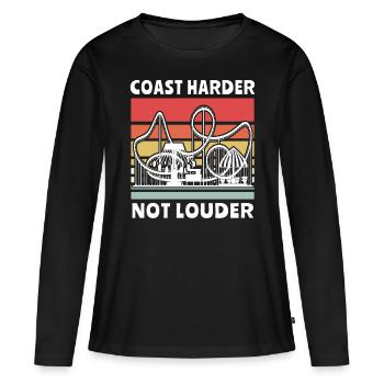 Roller Coaster Roller Coaster Riders - Women's Premium Organic Long Sleeve Shirt - black - Front - Julia (174cm)