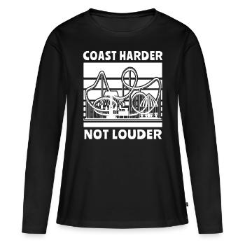 Roller coaster - Women's Premium Organic Long Sleeve Shirt - black - Front - Julia (174cm)