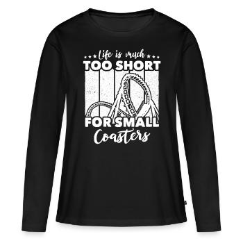 Roller Coaster - Women's Premium Organic Long Sleeve Shirt - black - Front - Julia (174cm)