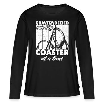 Roller Coaster Roller Coaster Riders - Women's Premium Organic Long Sleeve Shirt - black - Front - Julia (174cm)