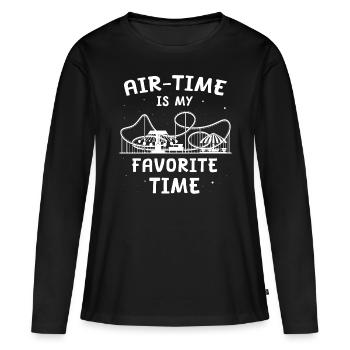 Roller Coaster Roller Coaster Rider - Women's Premium Organic Long Sleeve Shirt - black - Front - Julia (174cm)