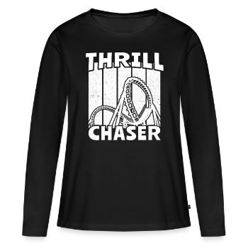 Roller Coaster Roller Coaster Riders - Women's Premium Organic Long Sleeve Shirt - black - Front - Julia (174cm)
