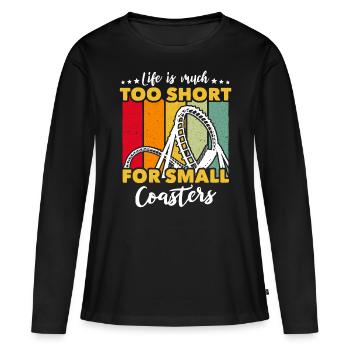Roller Coaster Roller Coaster Lovers - Women's Premium Organic Long Sleeve Shirt - black - Front - Julia (174cm)