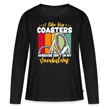Roller Coaster Roller Coaster Riders - Women's Premium Organic Long Sleeve Shirt - black - Front - Julia (174cm)