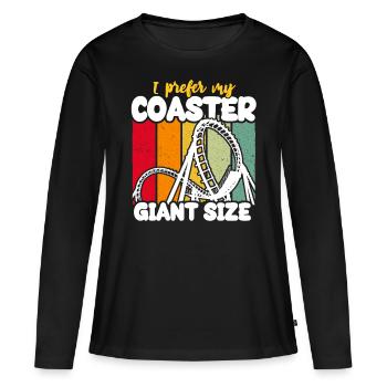 Roller Coaster Roller Coaster Riders - Women's Premium Organic Long Sleeve Shirt - black - Front - Julia (174cm)
