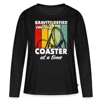 Roller Coaster Roller Coaster Riders - Women's Premium Organic Long Sleeve Shirt - black - Front - Julia (174cm)