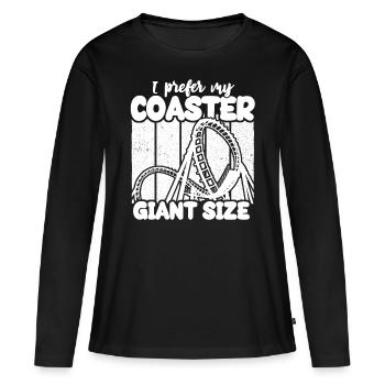 Roller coaster - Women's Premium Organic Long Sleeve Shirt - black - Front - Julia (174cm)